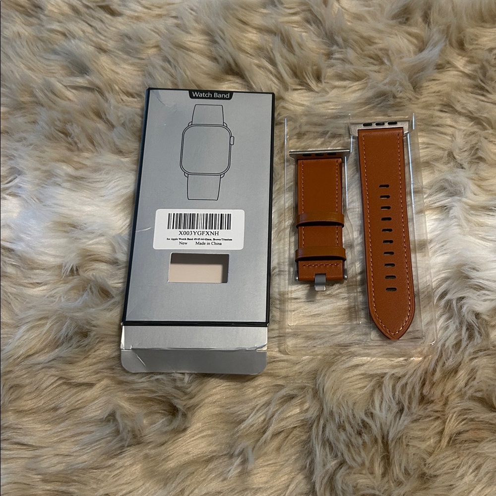Brown Leather Watch Band Apple Watch
